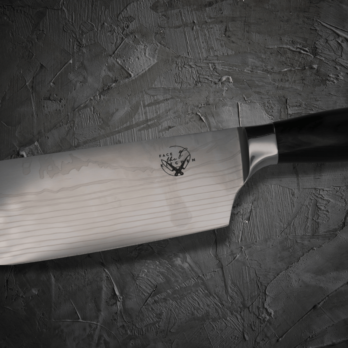 Damascus Style Nakiri Knife - Face of the Kitchen Vegetable Knife